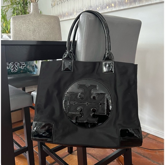 Tory Burch large Ella black bag in good condition - Picture 1 of 6